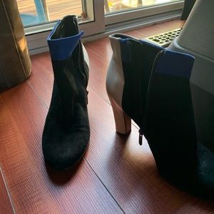 Sam Edelman Boots , Black, blue and white